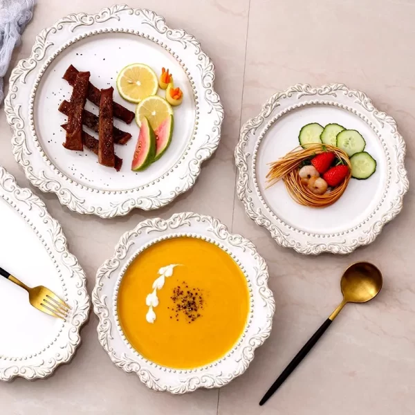 bulk-ceramic-dinner-plates-with-french-embossed-design-for-western-dining-2