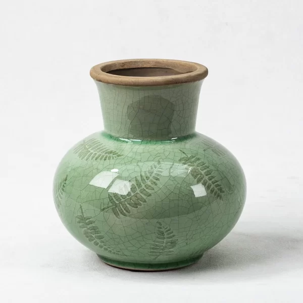 bulk-ceramic-flower-vase-soft-green-color-art-ornaments-4
