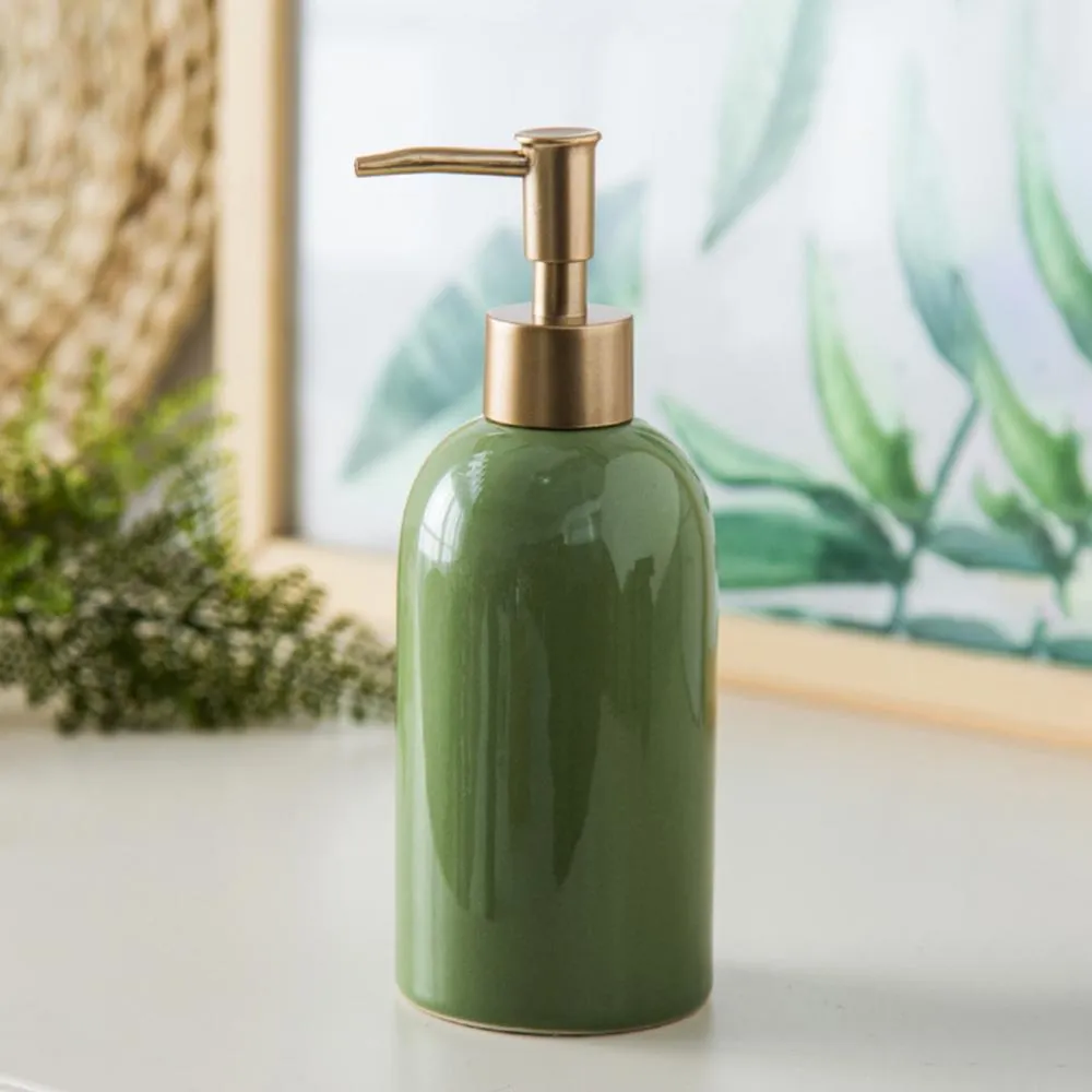 dispensadores de loción a granel - suministro de botellas de loción cerámicas minimalistas - 1