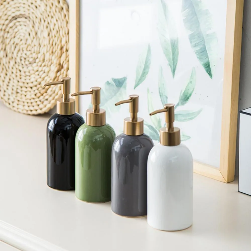 dispensadores de loción a granel - botellas de loción cerámicas minimalistas - suministro 7