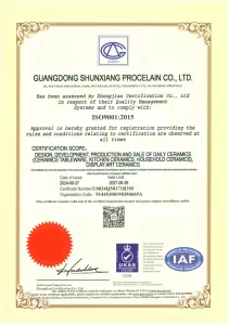 Premier-Ceramic-Tableware-Manufacturer-With-ISO-9001-certification