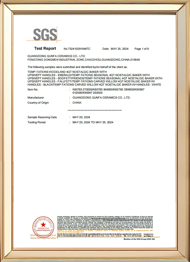 Qunfa-Leading Ceramics Manufacturer, Our Certificates-8