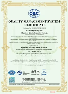 qingfa-ceramics-manufacturer-ISO9001-2015