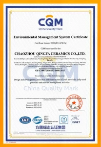 qingfa-ceramics-manufacturer-iso14001