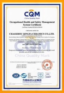 qingfa-ceramics-manufacturer-iso45001