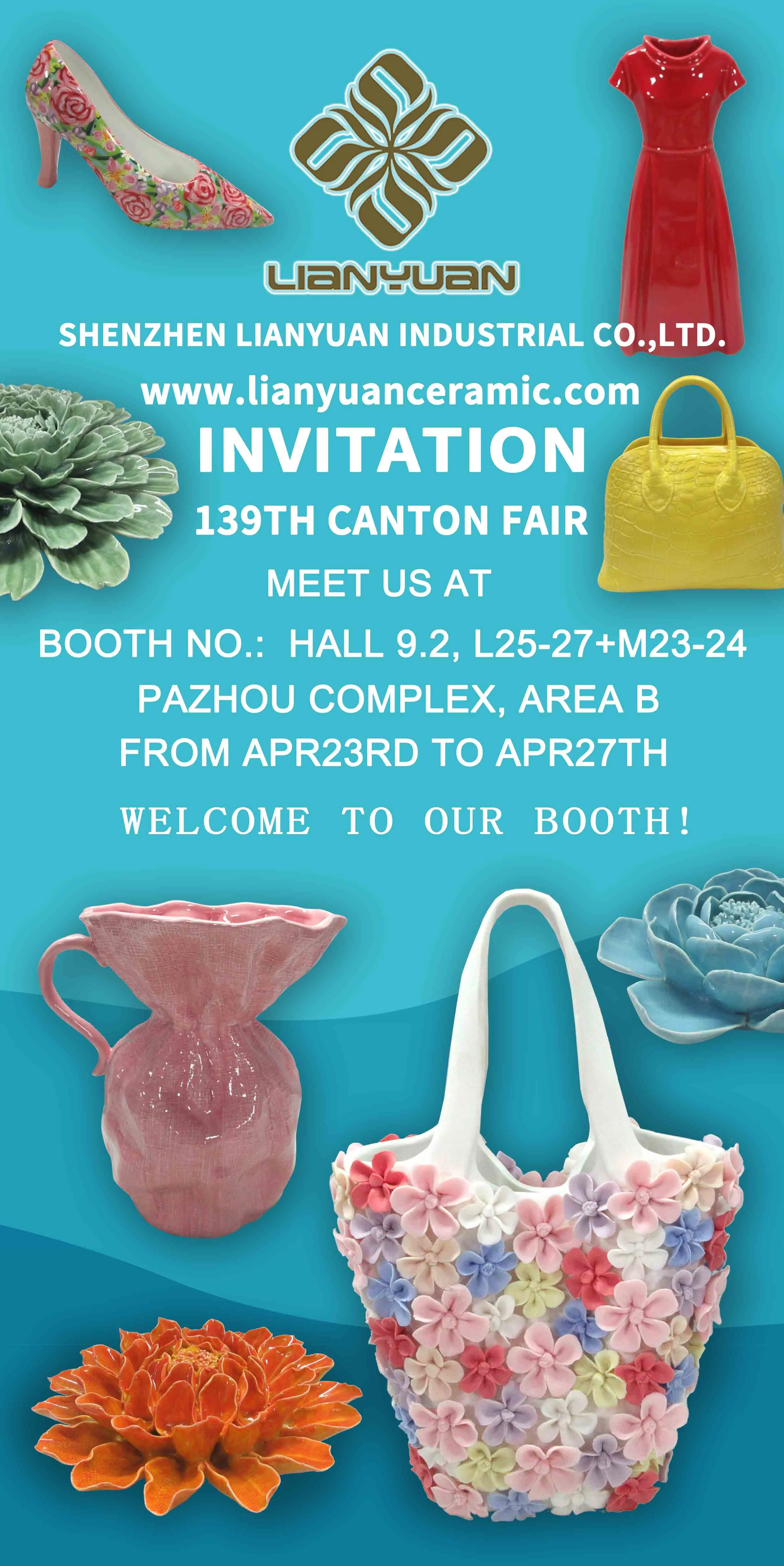 Lianyuan Ceramic premium dinnerware and tableware collection at 139th Canton Fair