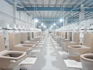 sega-sanitary-ware-manufacturer-Processus de séchage de l'usine de toilettes