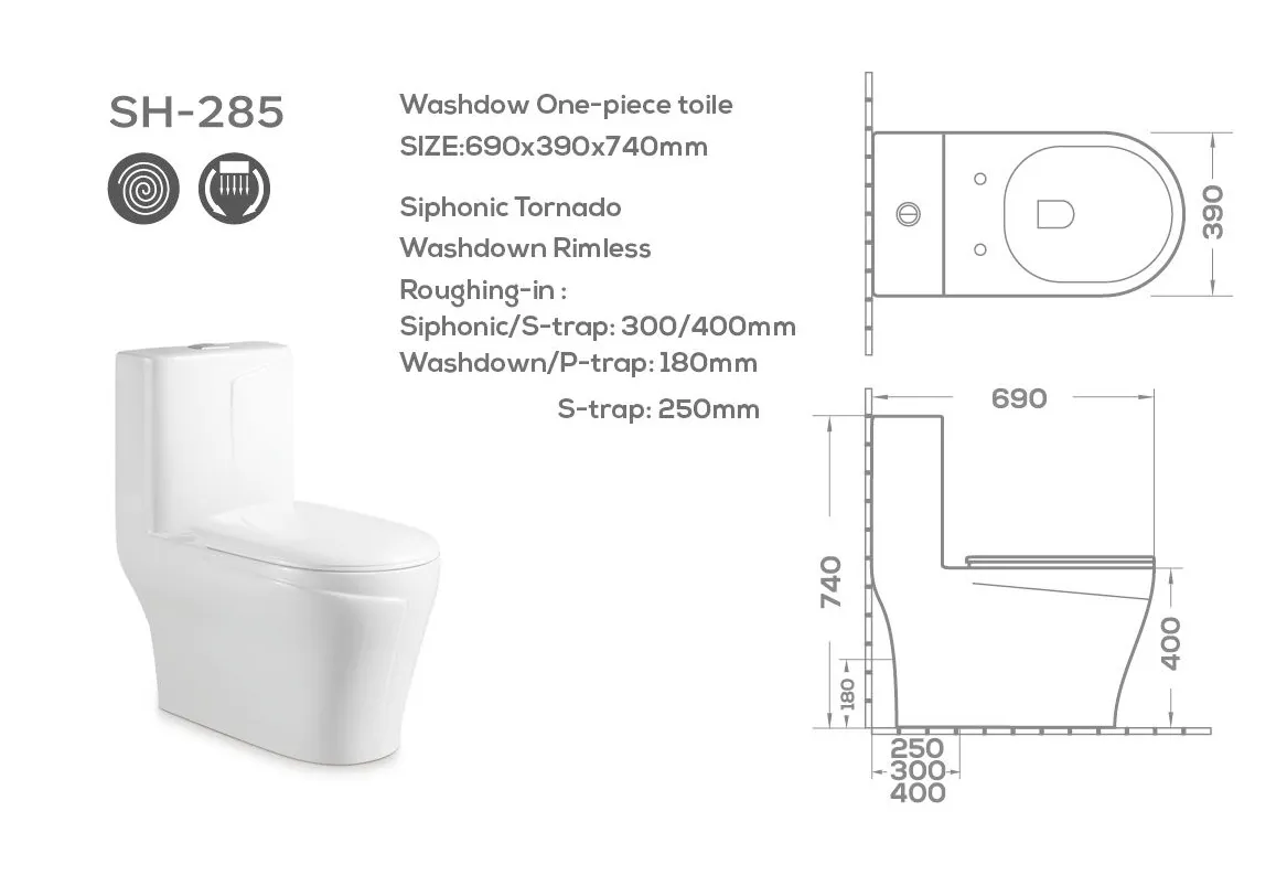 wholesale-washdown-one-piece-toilet-sh-285-dimension